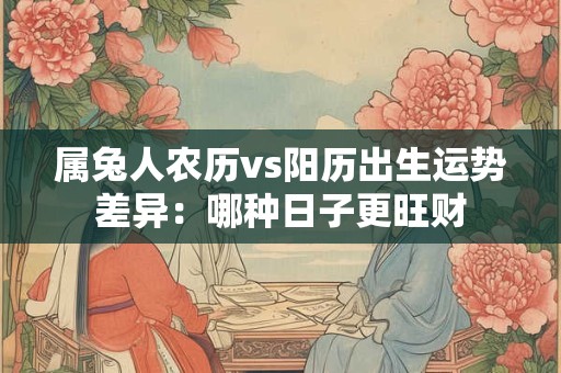 属兔人农历vs阳历出生运势差异：哪种日子更旺财