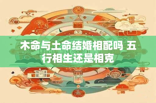 木命与土命结婚相配吗 五行相生还是相克