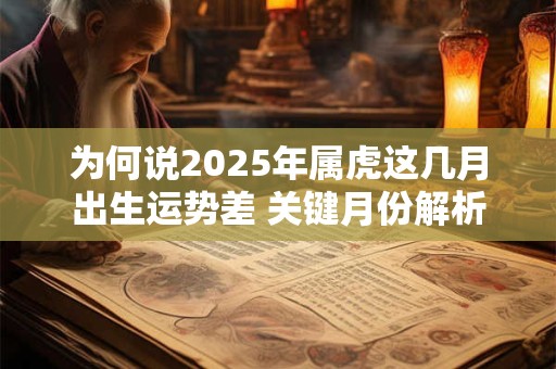 为何说2025年属虎这几月出生运势差 关键月份解析