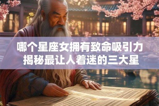 哪个星座女拥有致命吸引力 揭秘最让人着迷的三大星座
