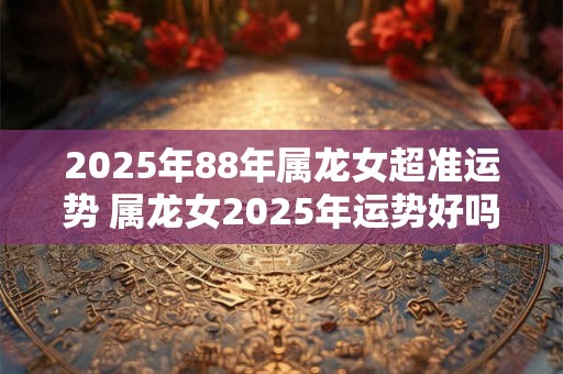 2025年88年属龙女超准运势 属龙女2025年运势好吗