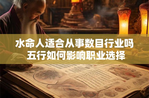 水命人适合从事数目行业吗 五行如何影响职业选择