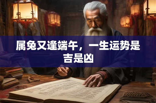 属兔又逢端午，一生运势是吉是凶