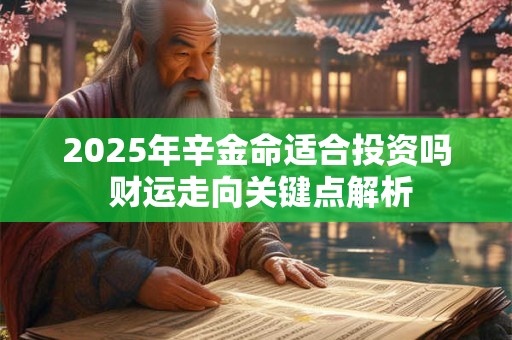 2025年辛金命适合投资吗 财运走向关键点解析