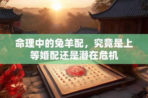 命理中的兔羊配，究竟是上等婚配还是潜在危机