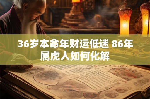 36岁本命年财运低迷 86年属虎人如何化解
