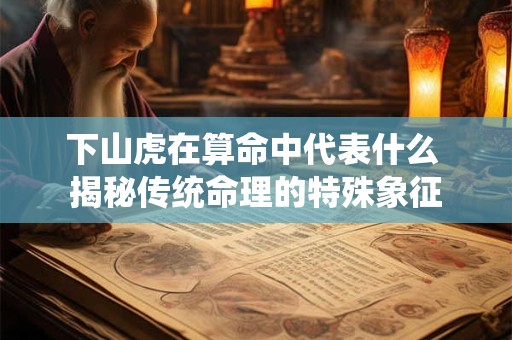 下山虎在算命中代表什么 揭秘传统命理的特殊象征