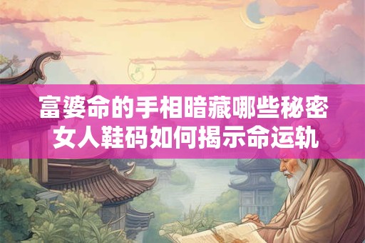 富婆命的手相暗藏哪些秘密 女人鞋码如何揭示命运轨迹