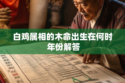 白鸡属相的木命出生在何时 年份解答