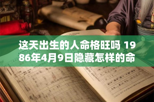 这天出生的人命格旺吗 1986年4月9日隐藏怎样的命运