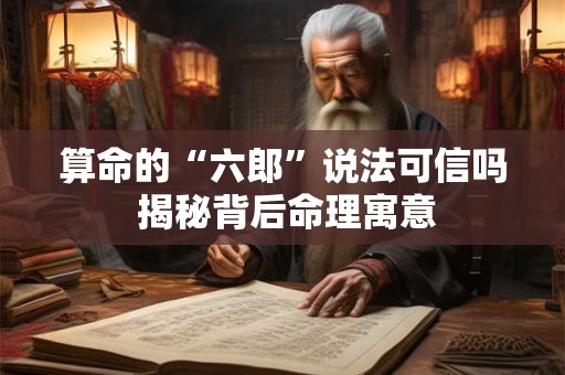 算命的“六郎”说法可信吗 揭秘背后命理寓意