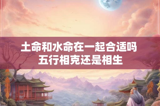 土命和水命在一起合适吗 五行相克还是相生