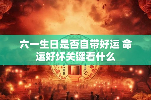 六一生日是否自带好运 命运好坏关键看什么