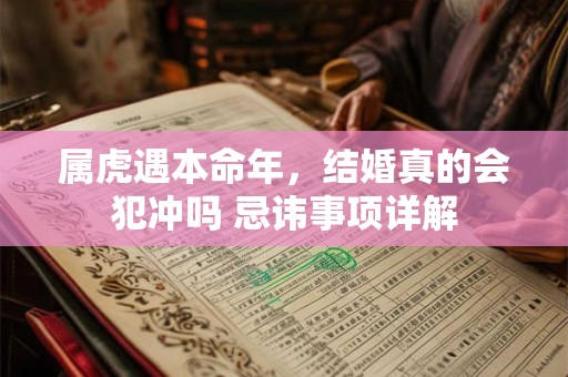 属虎遇本命年，结婚真的会犯冲吗 忌讳事项详解