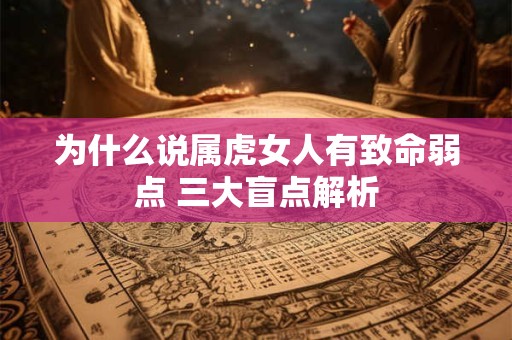 为什么说属虎女人有致命弱点 三大盲点解析