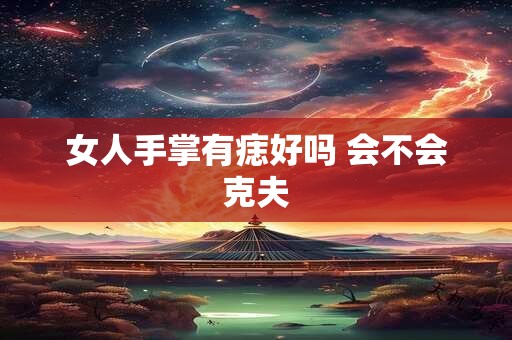 女人手掌有痣好吗 会不会克夫