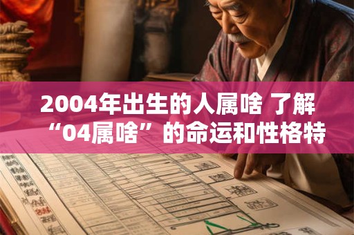 2004年出生的人属啥 了解“04属啥”的命运和性格特点