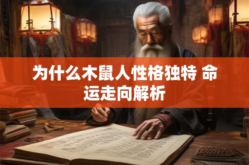 为什么木鼠人性格独特 命运走向解析