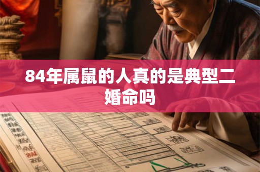 84年属鼠的人真的是典型二婚命吗