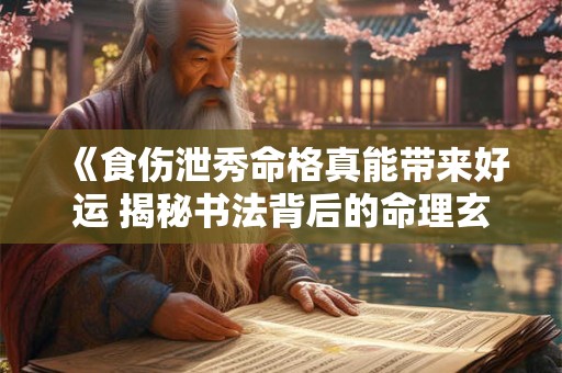 《食伤泄秀命格真能带来好运 揭秘书法背后的命理玄机》