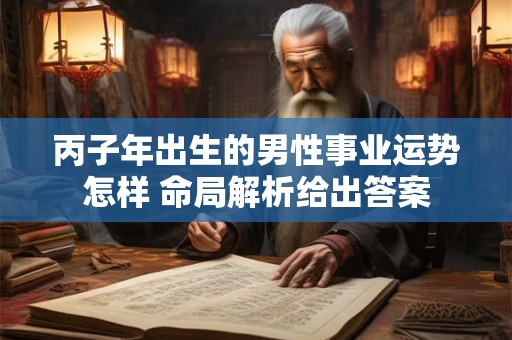 丙子年出生的男性事业运势怎样 命局解析给出答案