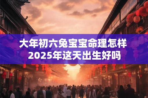大年初六兔宝宝命理怎样 2025年这天出生好吗