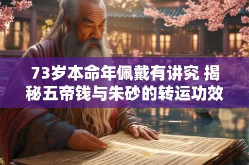 73岁本命年佩戴有讲究 揭秘五帝钱与朱砂的转运功效