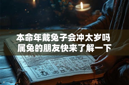本命年戴兔子会冲太岁吗 属兔的朋友快来了解一下