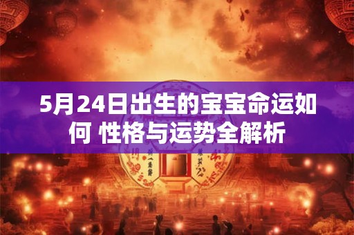 5月24日出生的宝宝命运如何 性格与运势全解析