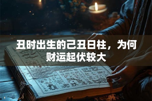 丑时出生的己丑日柱，为何财运起伏较大