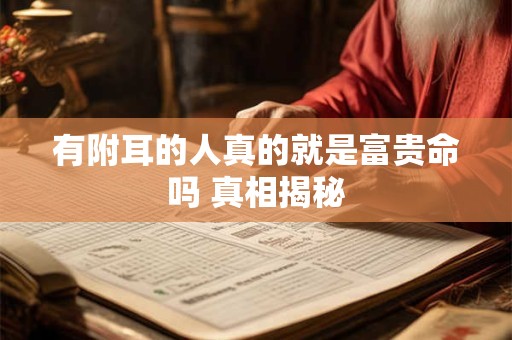 有附耳的人真的就是富贵命吗 真相揭秘