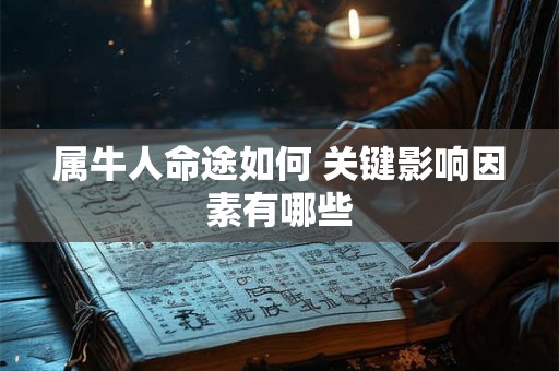 属牛人命途如何 关键影响因素有哪些