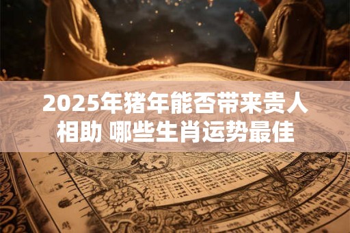 2025年猪年能否带来贵人相助 哪些生肖运势最佳
