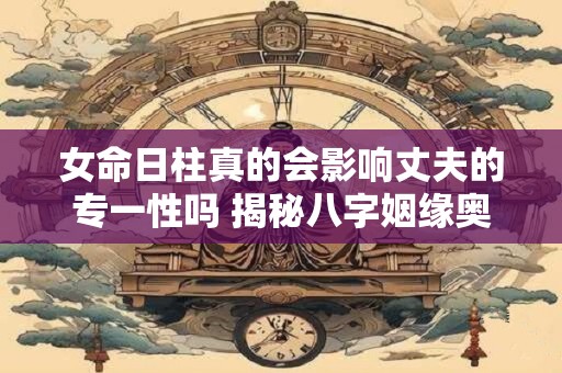 女命日柱真的会影响丈夫的专一性吗 揭秘八字姻缘奥秘