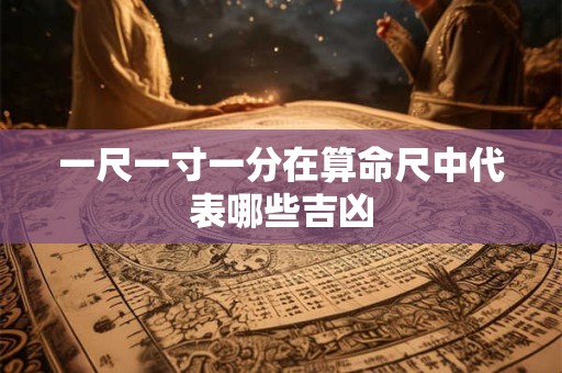 一尺一寸一分在算命尺中代表哪些吉凶