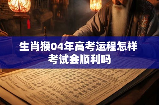 生肖猴04年高考运程怎样 考试会顺利吗