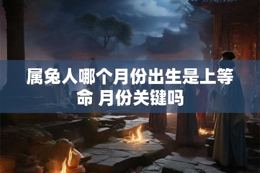 属兔人哪个月份出生是上等命 月份关键吗