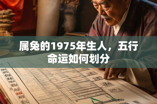 属兔的1975年生人，五行命运如何划分