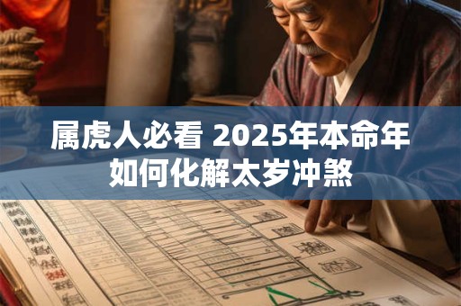 属虎人必看 2025年本命年如何化解太岁冲煞