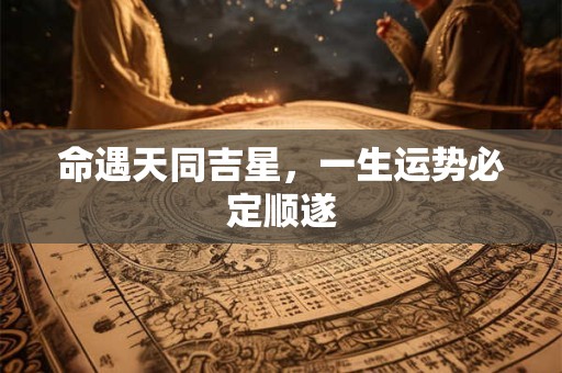 命遇天同吉星，一生运势必定顺遂