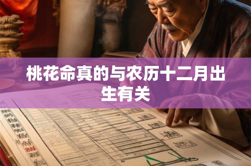 桃花命真的与农历十二月出生有关