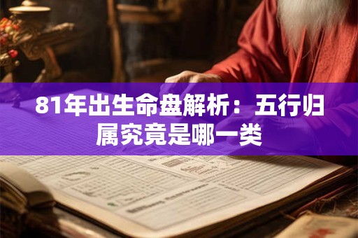 81年出生命盘解析：五行归属究竟是哪一类