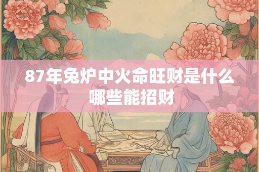 87年兔炉中火命旺财是什么 哪些能招财