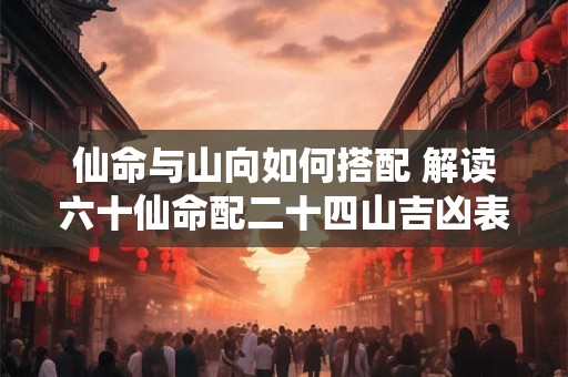 仙命与山向如何搭配 解读六十仙命配二十四山吉凶表