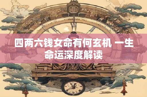 四两六钱女命有何玄机 一生命运深度解读
