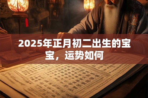 2025年正月初二出生的宝宝，运势如何