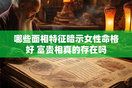 哪些面相特征暗示女性命格好 富贵相真的存在吗