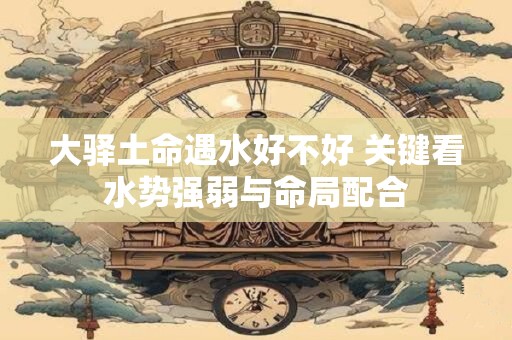 大驿土命遇水好不好 关键看水势强弱与命局配合