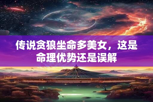 传说贪狼坐命多美女，这是命理优势还是误解
