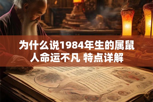 为什么说1984年生的属鼠人命运不凡 特点详解